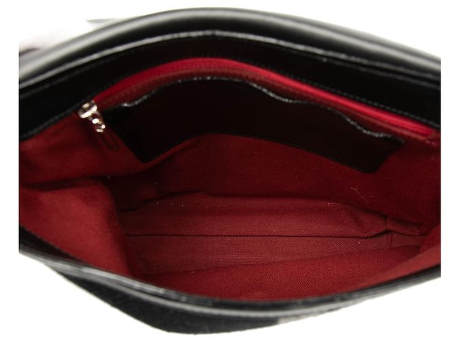 Borsa a spalla in lana a quadri mega nera Burberry Nero - vista 4