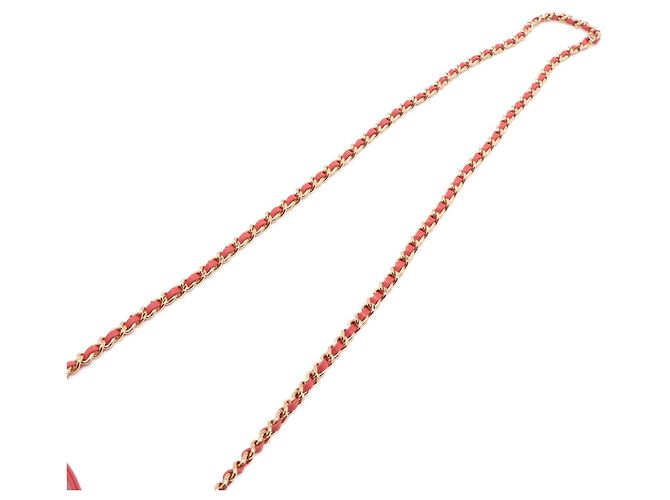 Chanel Rosso Trapuntato in Agnello Chic Riviera Vanity Case con Manico - vista 10