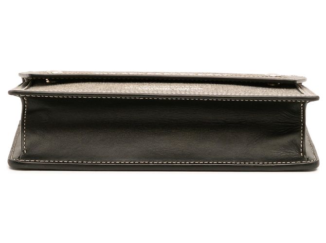 Borsa a tracolla Burberry in tela grigia Horseferry Note Marrone - vista 3
