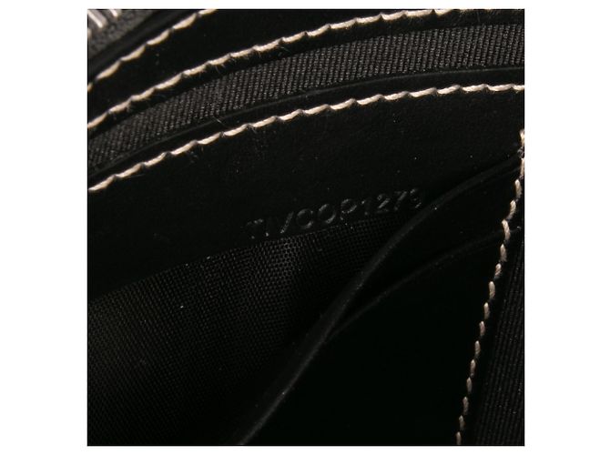 Borsa a tracolla Burberry in tela grigia Horseferry Note Marrone - vista 6
