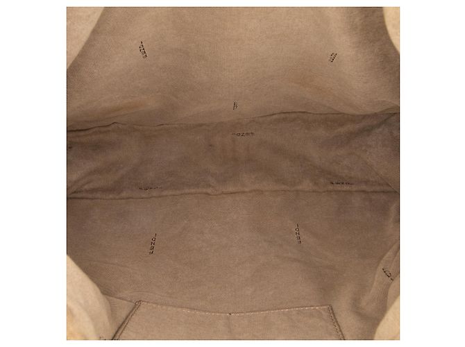 Fendi Beige Zucchino Canvas F Charm Crossbody - vista 4