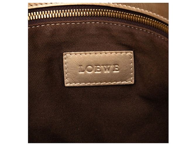 Braune Canvas Anagram Tasche von LOEWE Beige - Ansicht 5