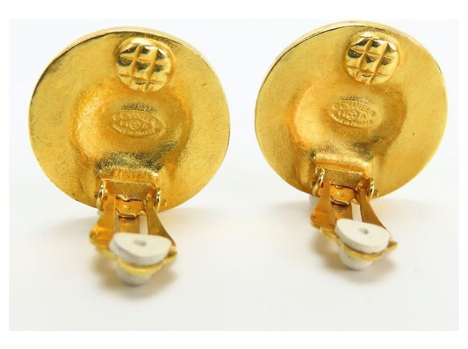 Orecchini a clip placcati in oro Chanel Coco Mark D'oro - vista 3