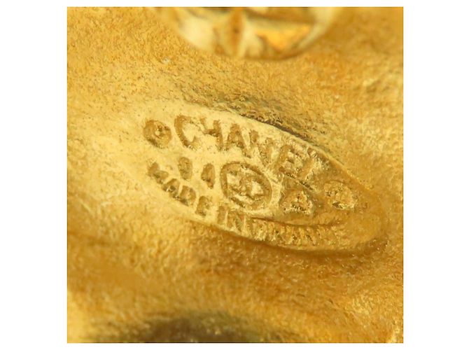 Orecchini a clip placcati in oro Chanel Coco Mark D'oro - vista 4