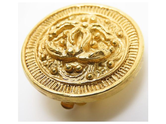 Orecchini a clip placcati in oro Chanel Coco Mark D'oro - vista 9