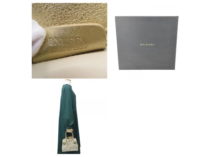 Bulgari Borsa Bvlgari Mania Bianco Beige - vista 10