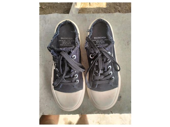 Autre Marque Mule sneaker distressed Balenciaga in nero - vista 4