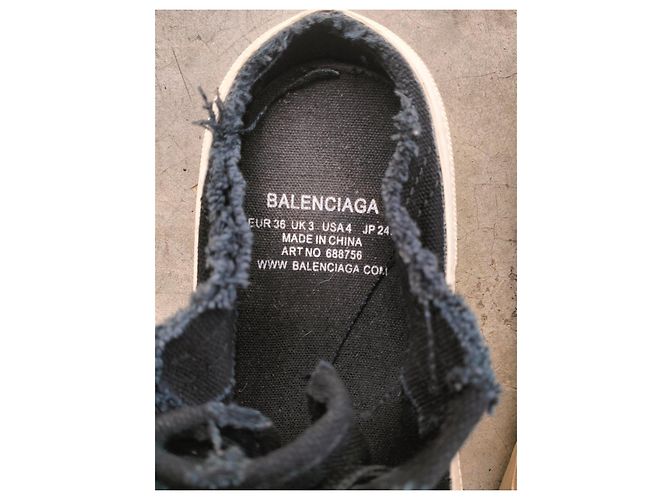 Autre Marque Mule sneaker distressed Balenciaga in nero - vista 6