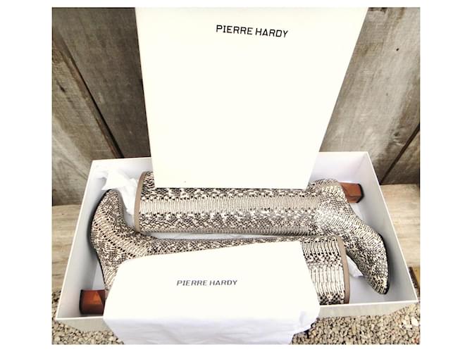Pierre Hardy Python Boots Grey - view 2