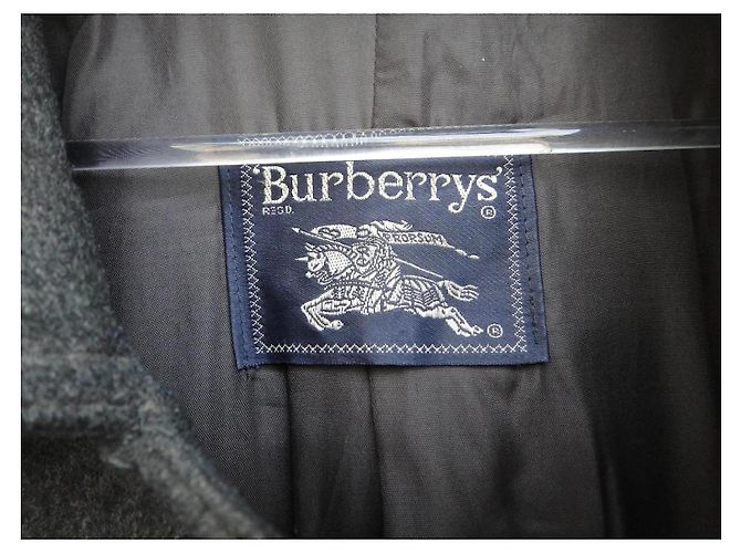 Abrigo Burberry Loden de lana gris - vista 4