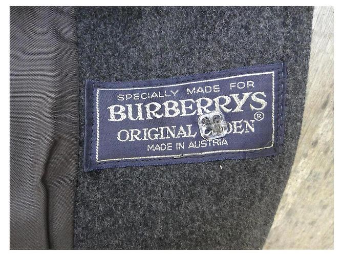 Abrigo Burberry Loden de lana gris - vista 5