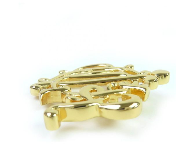 Spilla Emblema Christian Dior D'oro Metallico - vista 3