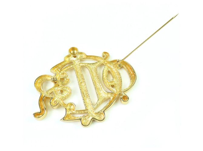 Spilla Emblema Christian Dior D'oro Metallico - vista 5