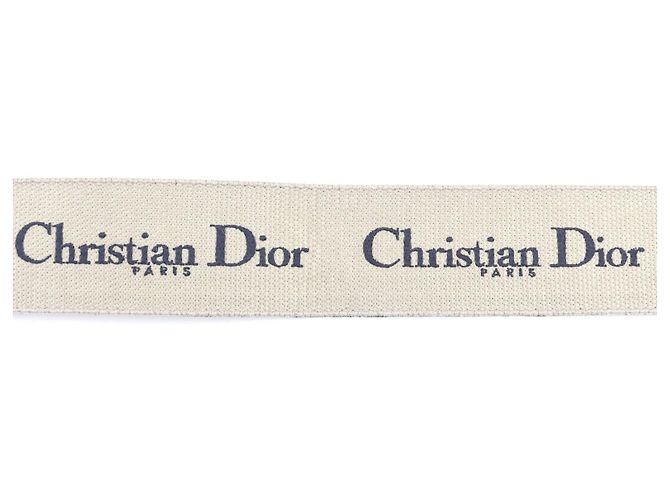 Leder-Gürtel mit Christian Dior Logo-Stickerei Schwarz - Ansicht 8