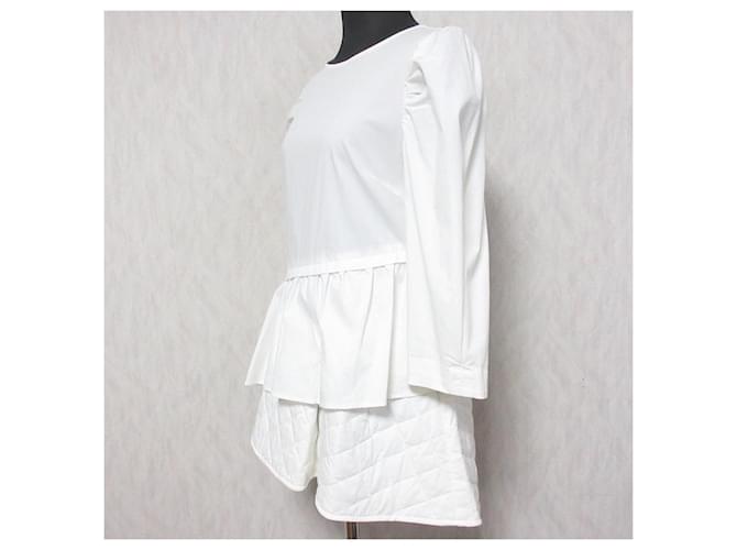 Autre Marque Suéter de capas acolchado Jusglitty Blanco - vista 3