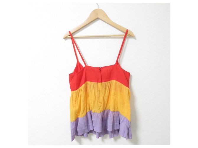 Chloé See By Chloe Farbblock-Camisole Rot Lila Gelb - Ansicht 2