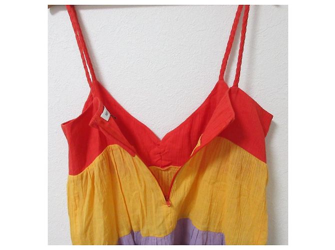 Chloé See By Chloe Farbblock-Camisole Rot Lila Gelb - Ansicht 5