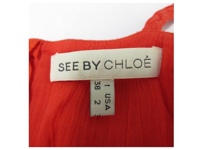 Chloé See By Chloe Farbblock-Camisole Rot Lila Gelb - Ansicht 6