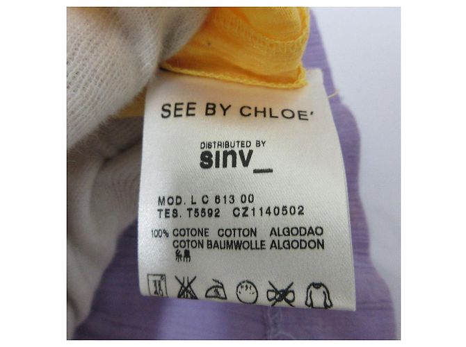 Chloé See By Chloe Farbblock-Camisole Rot Lila Gelb - Ansicht 8