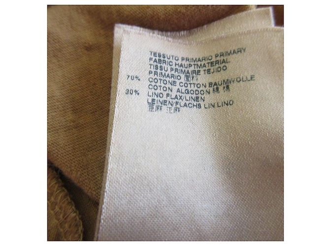 Autre Marque Camiseta V-neck con logo bordado DSQUARED2 Beige - vista 8