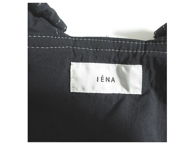 Autre Marque IENA Taslan V-Ausschnitt Kleid Pullover Rock Schwarz - vista 4