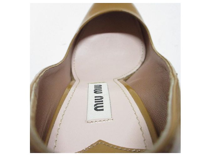 Pumps aus Lackleder von Miu Miu Beige Kamel - Ansicht 6