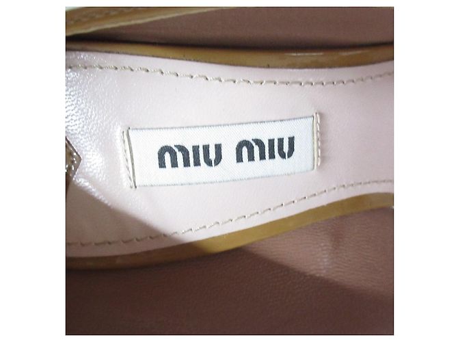 Pumps aus Lackleder von Miu Miu Beige Kamel - Ansicht 7