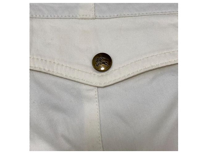 Pantalones cargo de algodón Burberry Blue Label Blanco - vista 3