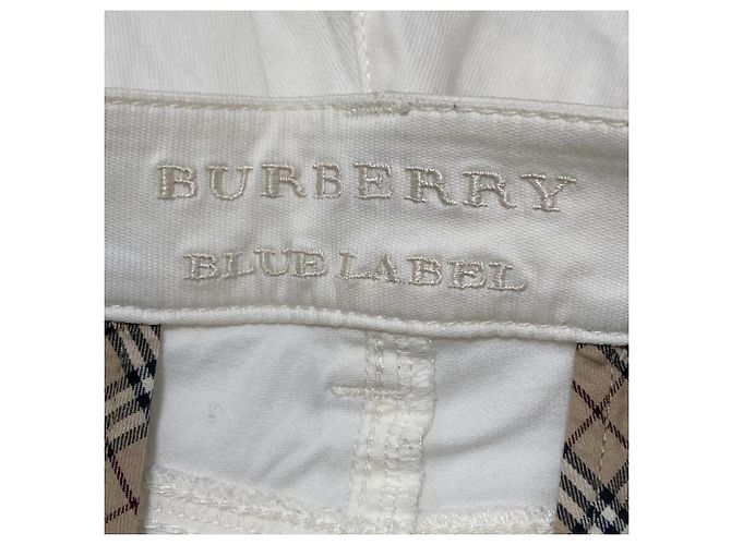 Pantalones cargo de algodón Burberry Blue Label Blanco - vista 5