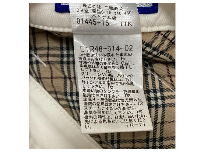 Pantalones cargo de algodón Burberry Blue Label Blanco - vista 8