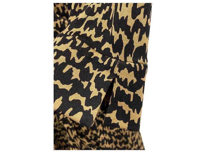 Autre Marque Vestido de seda Diane von Furstenberg Negro Beige - vista 3