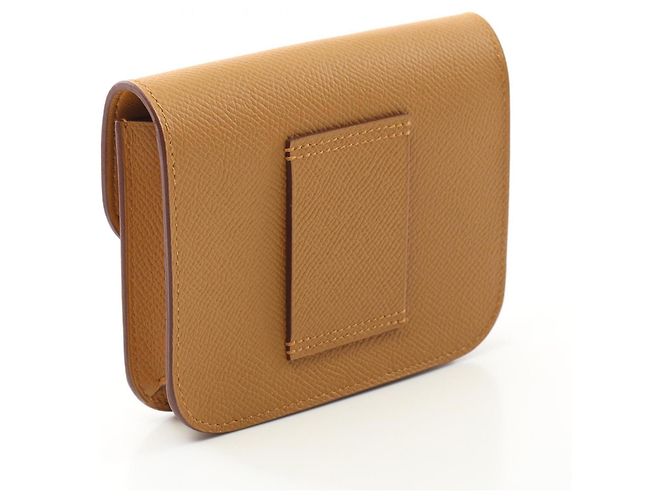 Billetera Bifold Slim Constance Hermès Castaño - vista 2