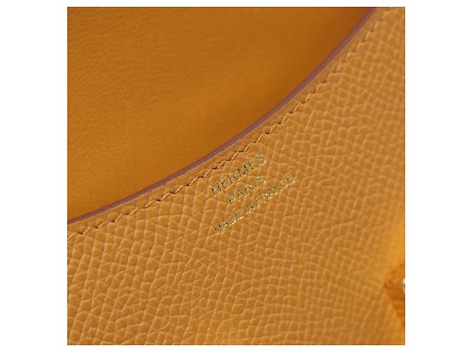 Billetera Bifold Slim Constance Hermès Castaño - vista 4
