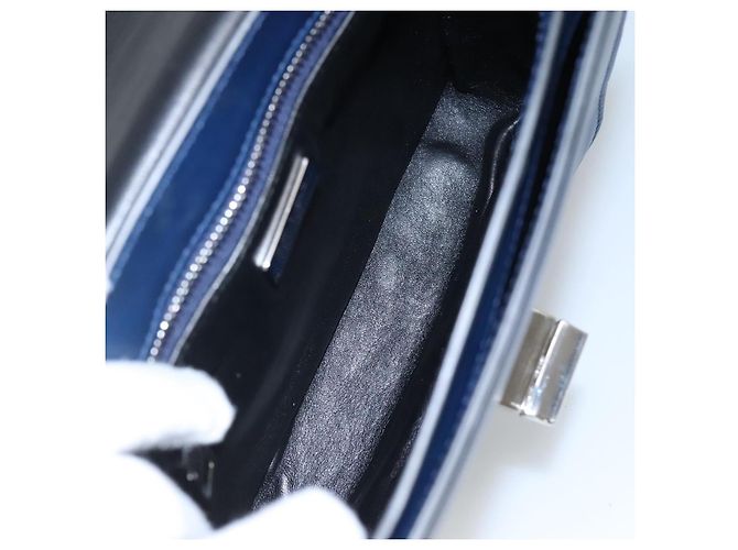 Bottega Veneta Turnlock Intrecciato Nappa Mini Nero - vista 5