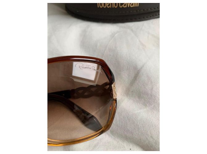Roberto Cavalli Oversized Sonnenbrille Hellbraun - Ansicht 2