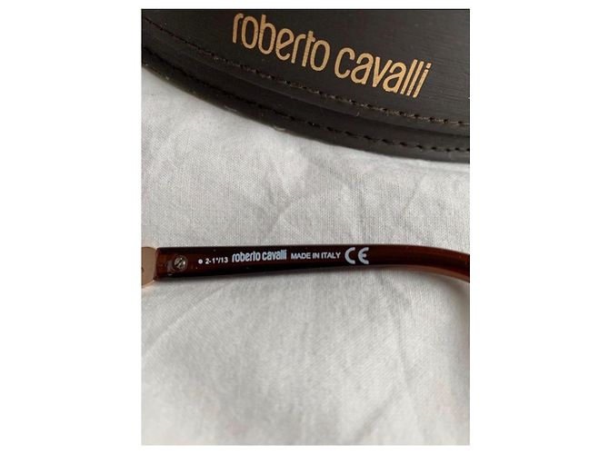 Roberto Cavalli Oversized Sonnenbrille Hellbraun - Ansicht 5