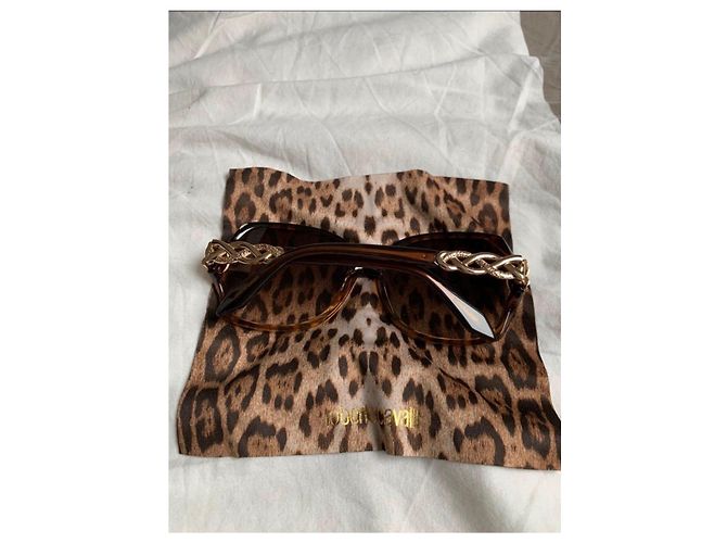 Roberto Cavalli Oversized Sonnenbrille Hellbraun - Ansicht 7