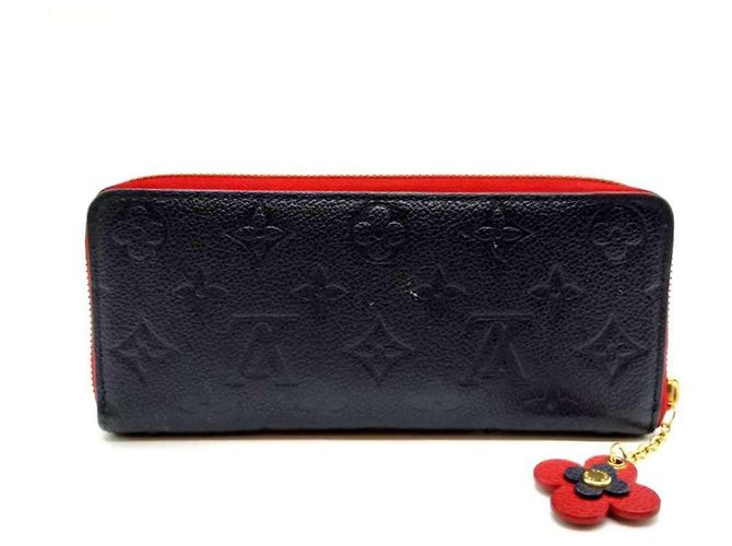 Cartera Larga Redonda Clemence Louis Vuitton Roja Azul marino - vista 2