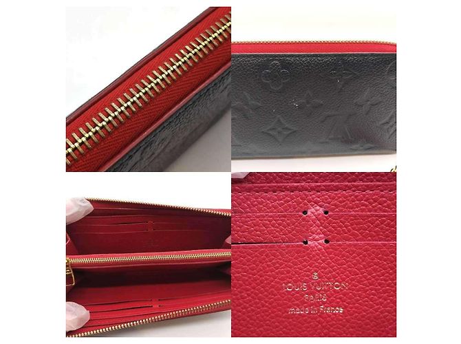 Cartera Larga Redonda Clemence Louis Vuitton Roja Azul marino - vista 5
