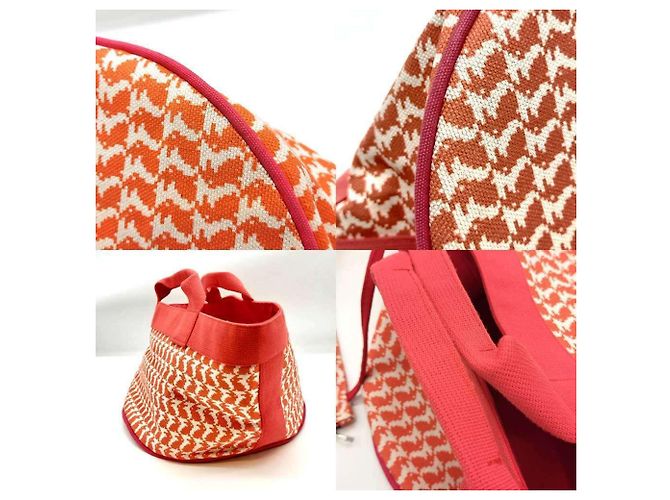 Hermès Animo Pixel Tote Bag Orange - Ansicht 4