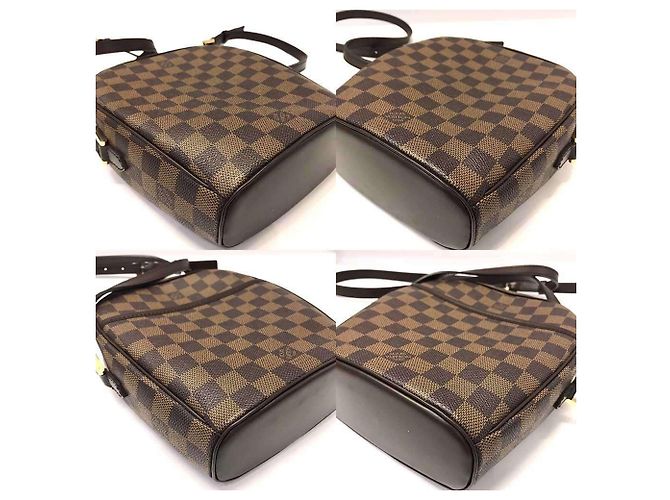 Borsa a Spalla Damier Ebene Ipanema PM Louis Vuitton Marrone - vista 3