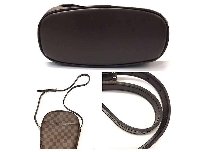 Borsa a Spalla Damier Ebene Ipanema PM Louis Vuitton Marrone - vista 4
