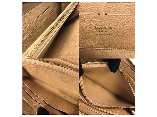 Cartera Zippy Louis Vuitton en Monogram Empreinte Beige Duna - vista 5