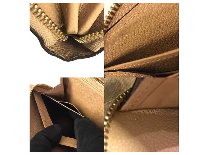 Cartera Zippy Louis Vuitton en Monogram Empreinte Beige Duna - vista 7