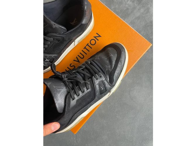 Sneakers Louis Vuitton in pelle nera Nero - vista 6