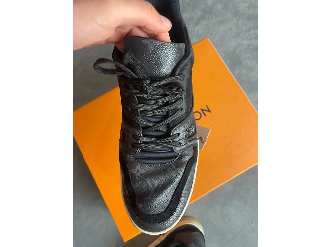 Sneakers Louis Vuitton in pelle nera Nero - vista 9