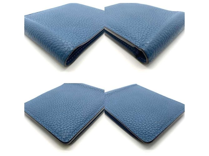 Cartera de cuero Taurillon azul Louis Vuitton - vista 4