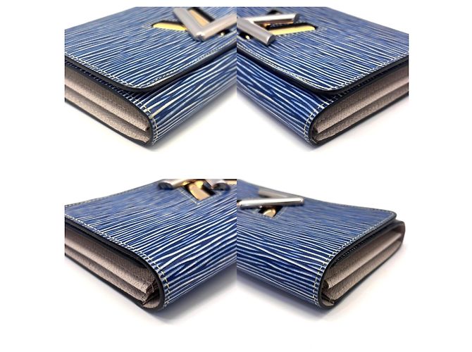 Cartera larga Louis Vuitton Epi Denim Azul - vista 3
