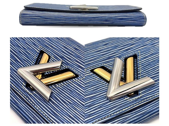 Cartera larga Louis Vuitton Epi Denim Azul - vista 4
