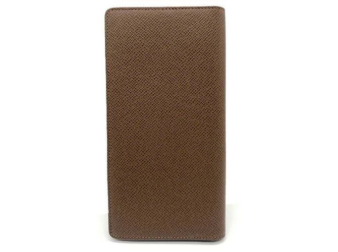Louis Vuitton Taiga Brazza Brown Bifold Geldbörse Braun - Ansicht 2